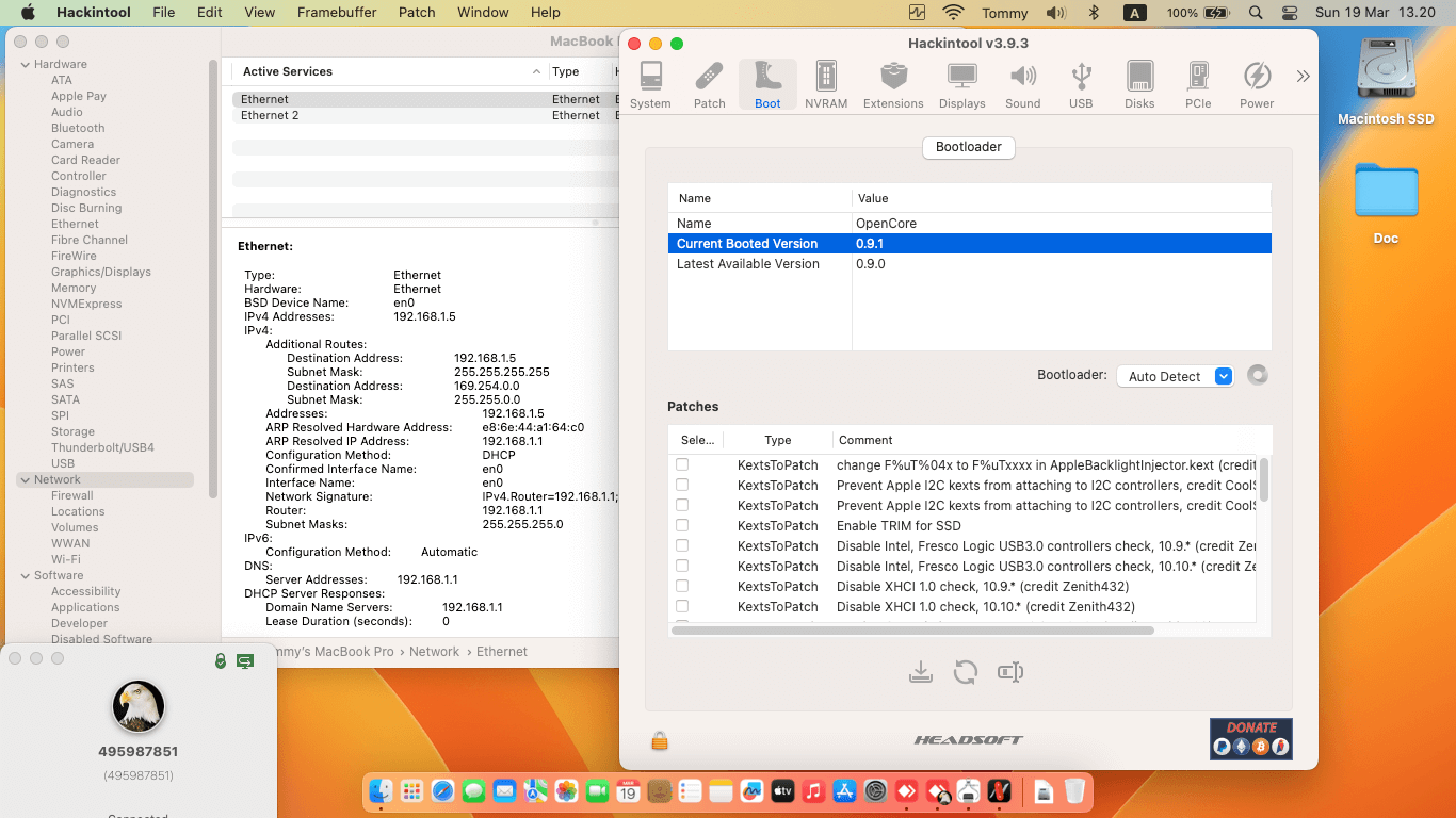 Lenovo Thinkpad X260 5th Dual Battery [SkyLake   Intel HD 520 + PS2 SMBUS]   OpenCore 9